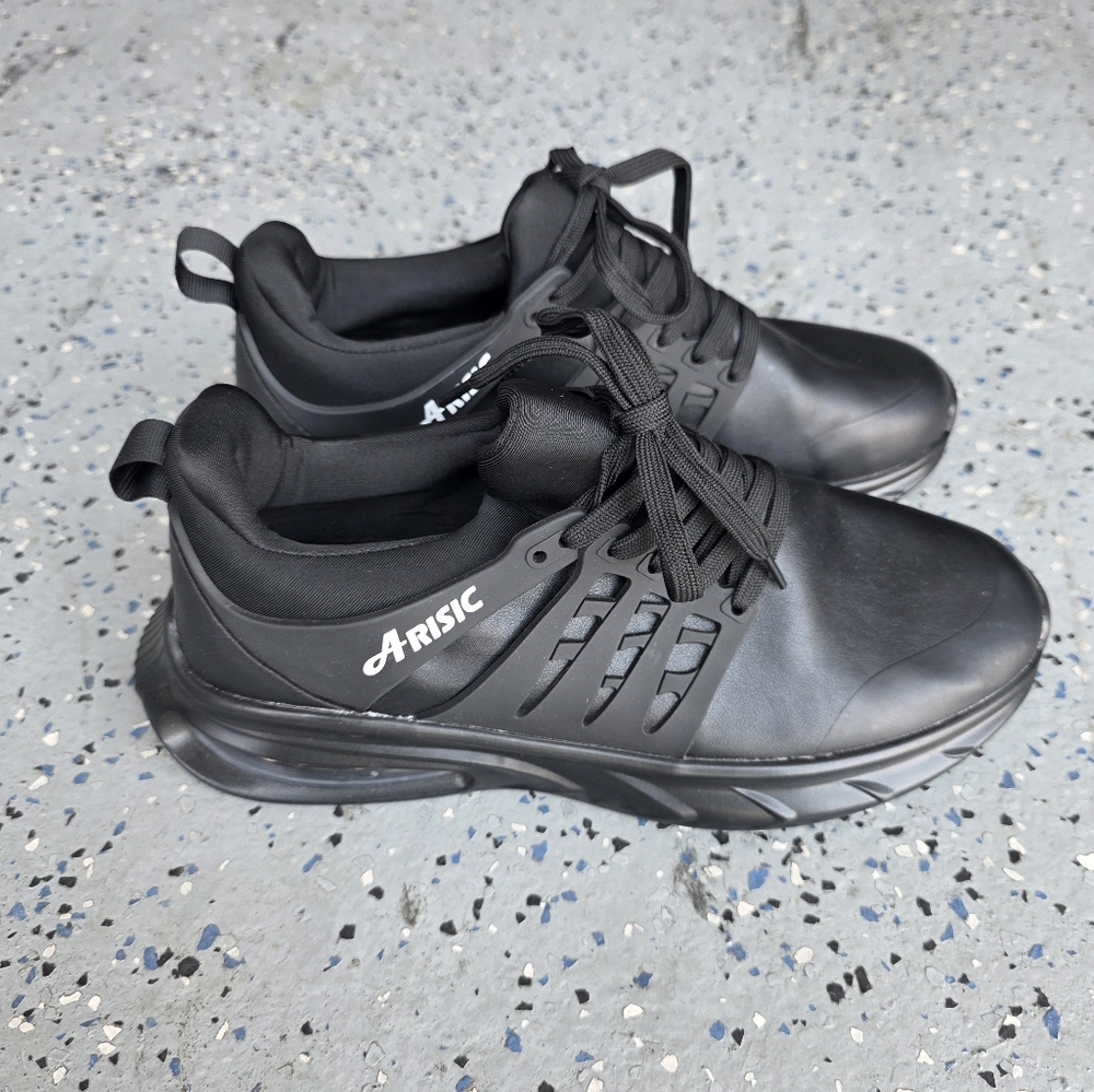 ARISIC Non Slip Work Shoes for Men Slip on Sneakers Waterproof